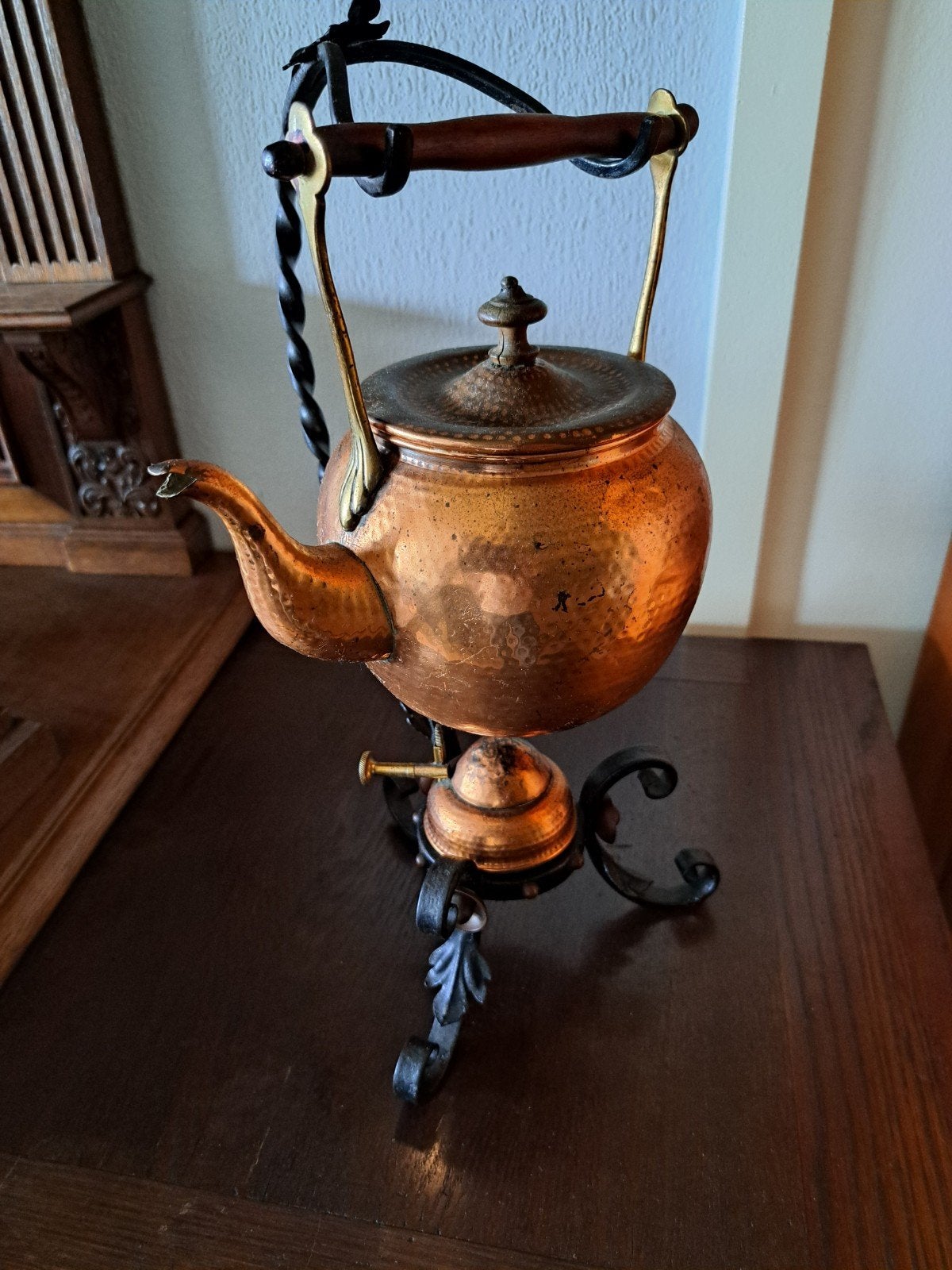 keteltje met brander, Antiek en Kunst, Ophalen of Verzenden