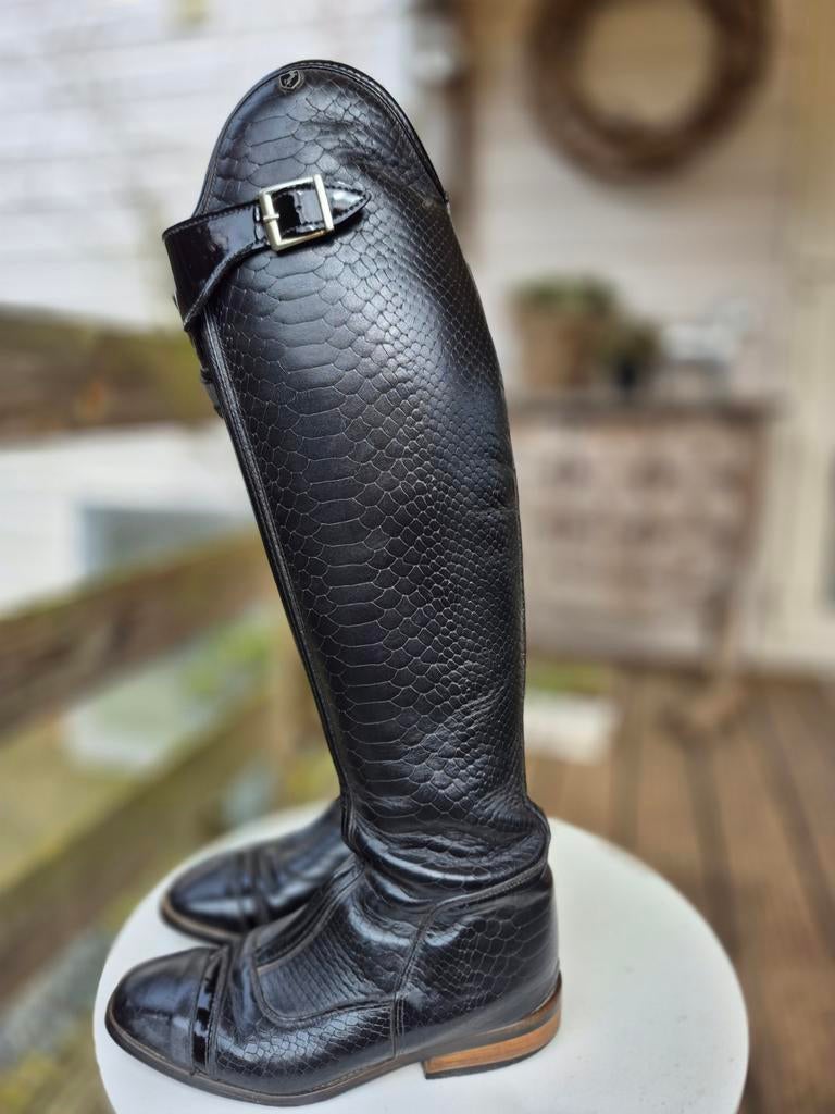 Mooie Derby leren rijlaarzen met crocoprint maat 36/37, Dieren en Toebehoren, Paardrijkleding, Ophalen of Verzenden, Dressuur