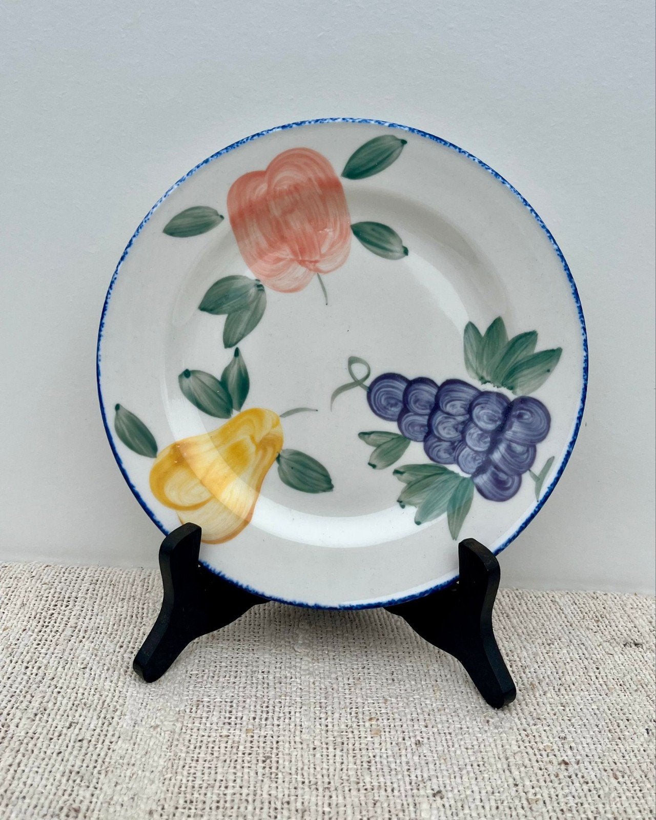 Vintage ontbijtbordjes tapasbordjes gebaksbordjes fruitdecor, Ophalen of Verzenden, Zo goed als nieuw, Overige stijlen, Porselein