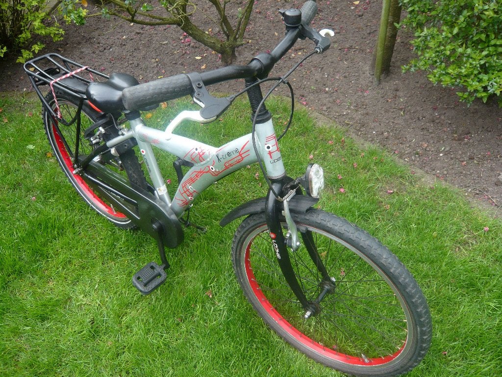 Mooie zilvergrijze 22 inch aluminium loekie booster, Fietsen en Brommers, Fietsen | Kinderfietsjes, Ophalen, Gebruikt, 20 inch of meer