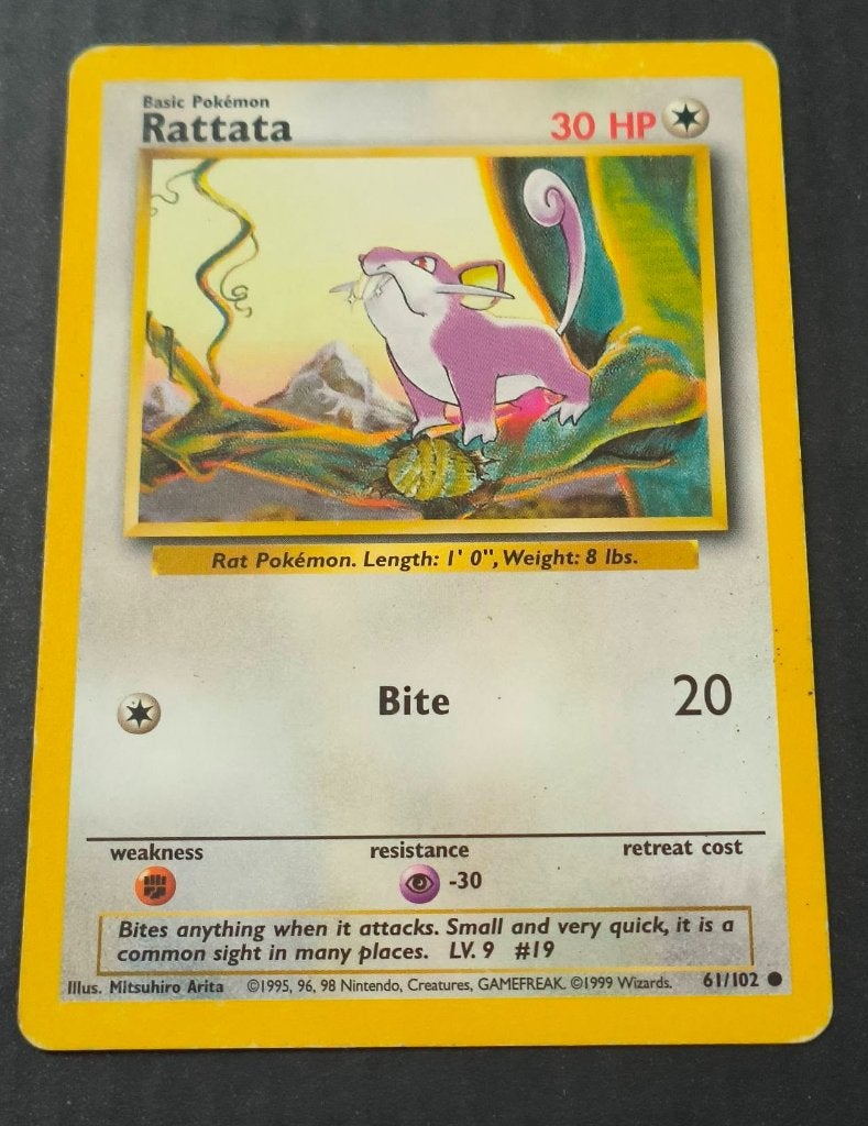 Rattata, Ophalen of Verzenden, Gebruikt, Losse kaart