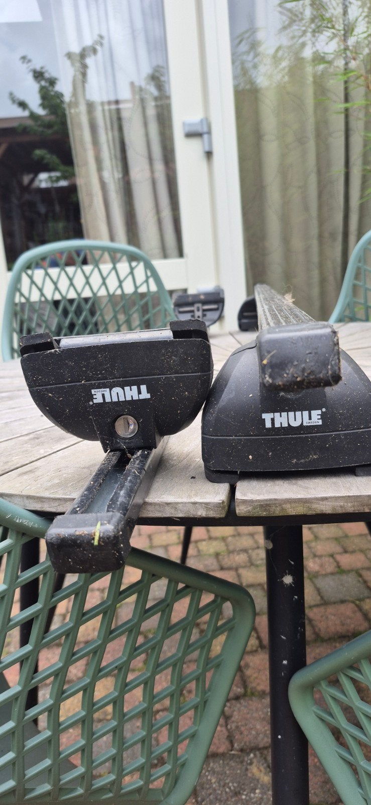 Thule Dakdragers met slot, Auto diversen, Dakdragers, Ophalen, Gebruikt