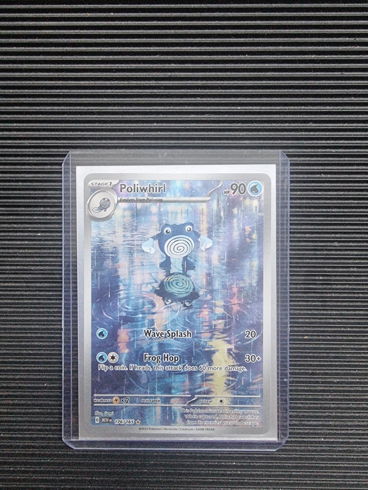 Poliwhirl Pokémon Kaart 176/165 - Zo goed als nieuw, Ophalen of Verzenden, Zo goed als nieuw, Losse kaart