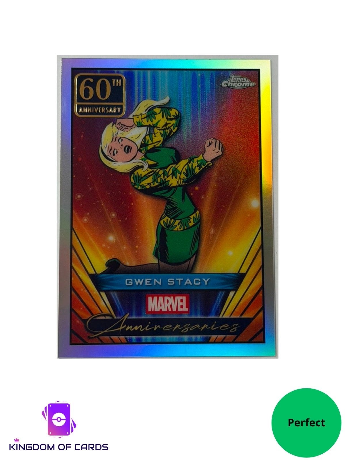 Gwen Stacy Marvel Anniversaries Topps Chrome MA-7, Ophalen of Verzenden, Nieuw