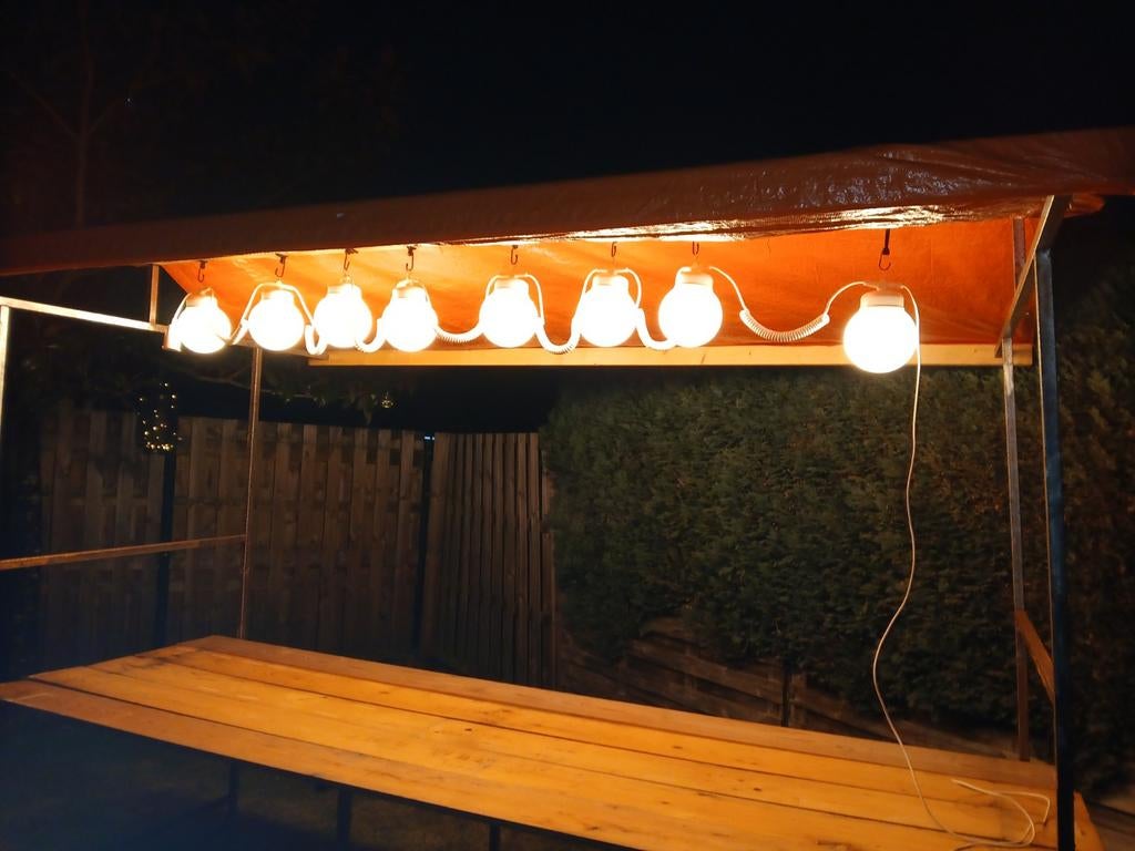 Parasol/partytent/ marktkraam lampen, Ophalen, Kunststof, Minder dan 50 watt, Netvoeding