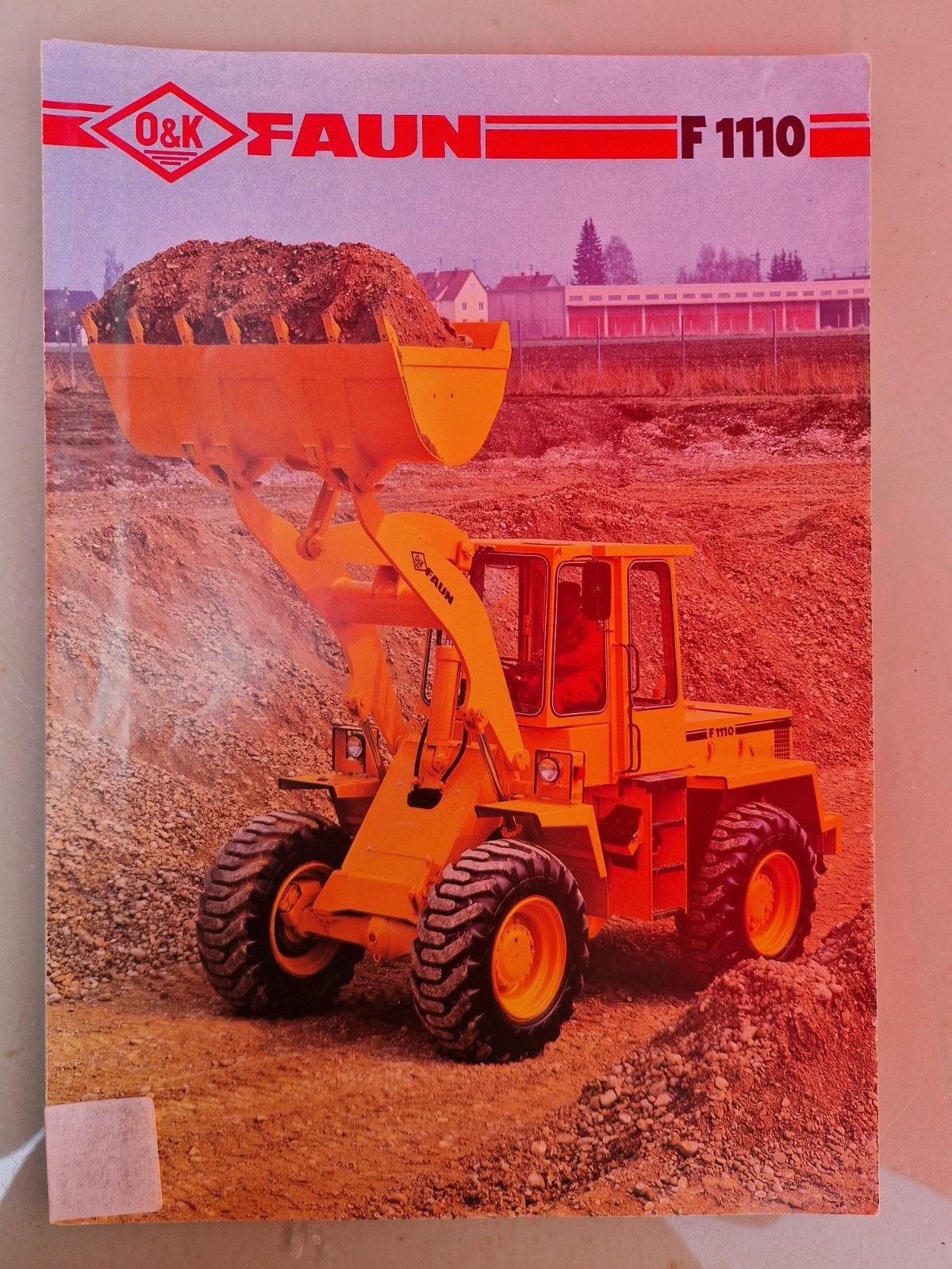 O&K FAUN Radlader F 1110 Brochure, Ophalen of Verzenden