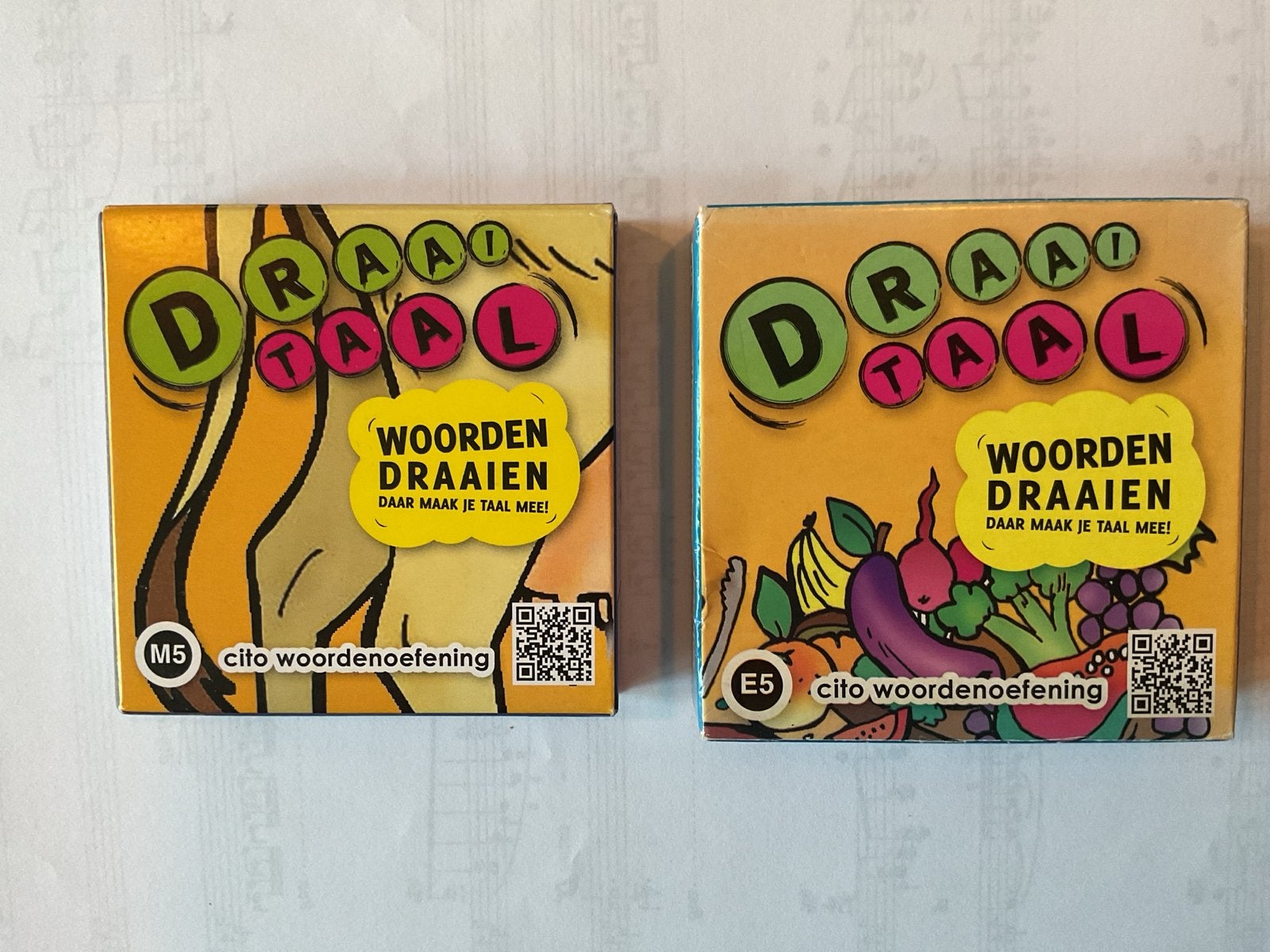 DraaiTaal Woorden Draaien Cito Woordenoefening M5 & E5, Een of twee spelers, Ophalen of Verzenden, Zo goed als nieuw