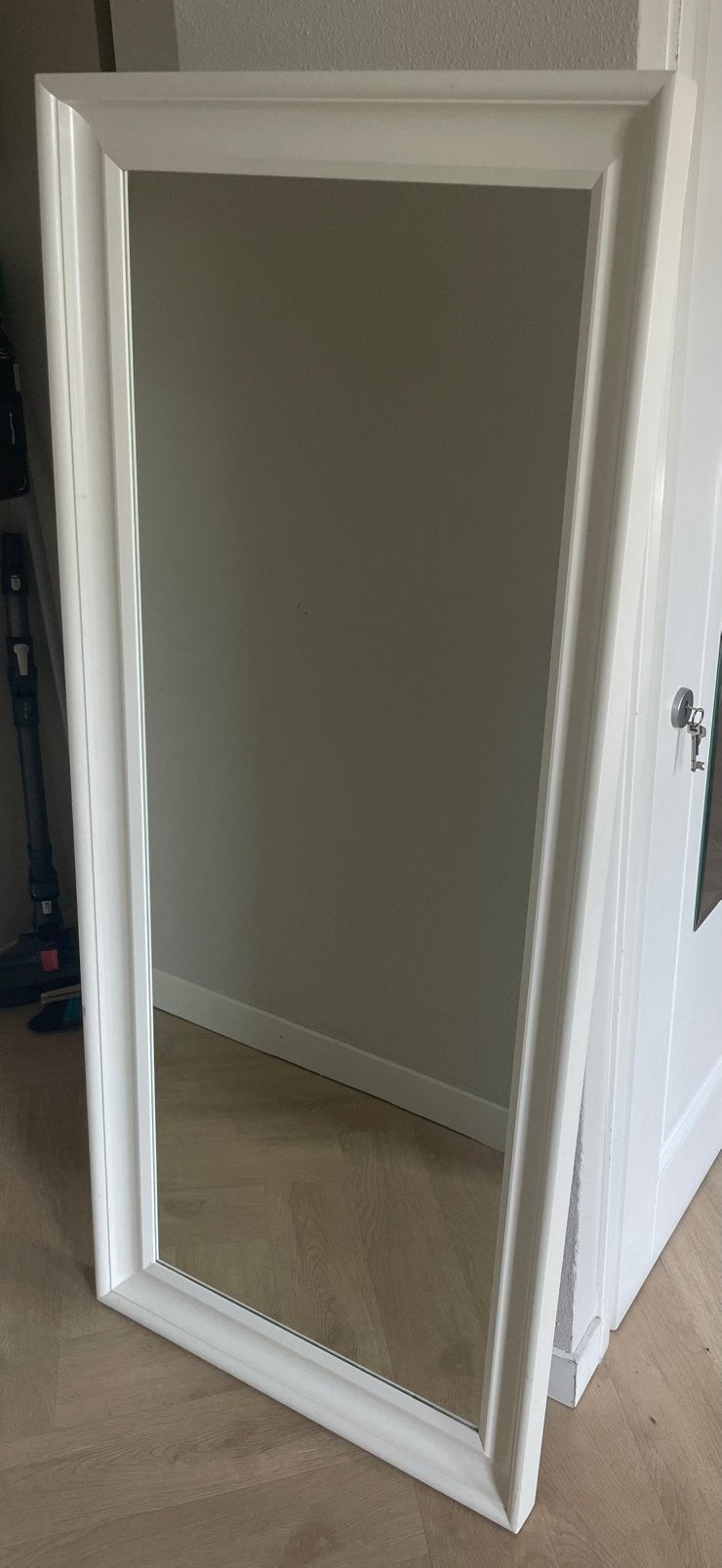 Witte HEMNES spiegel, Ophalen, Gebruikt, 150 tot 200 cm, Rechthoekig