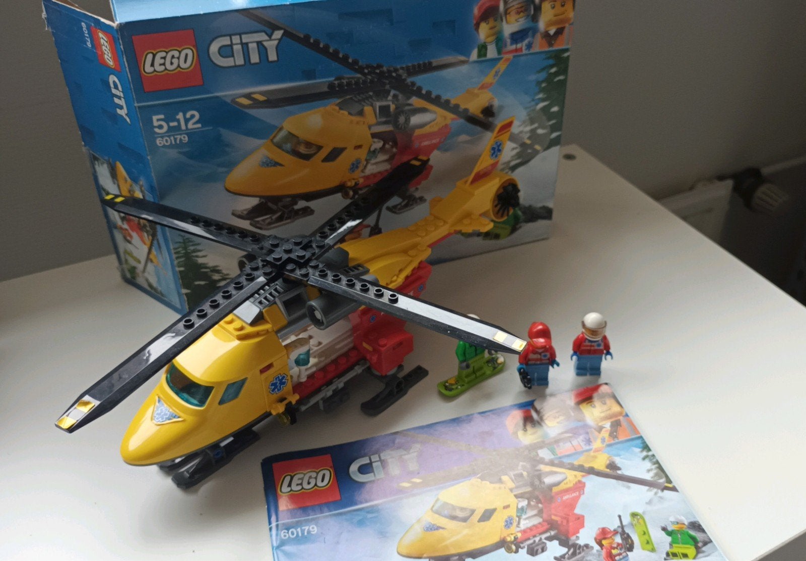 LEGO CITY: traumahelikopter set (compleet!), City, Lego, Ophalen of Verzenden, Zo goed als nieuw