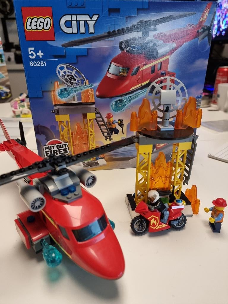 Lego 60281 Fire rescue helicopter, Ophalen of Verzenden, Zo goed als nieuw, Complete set, Lego