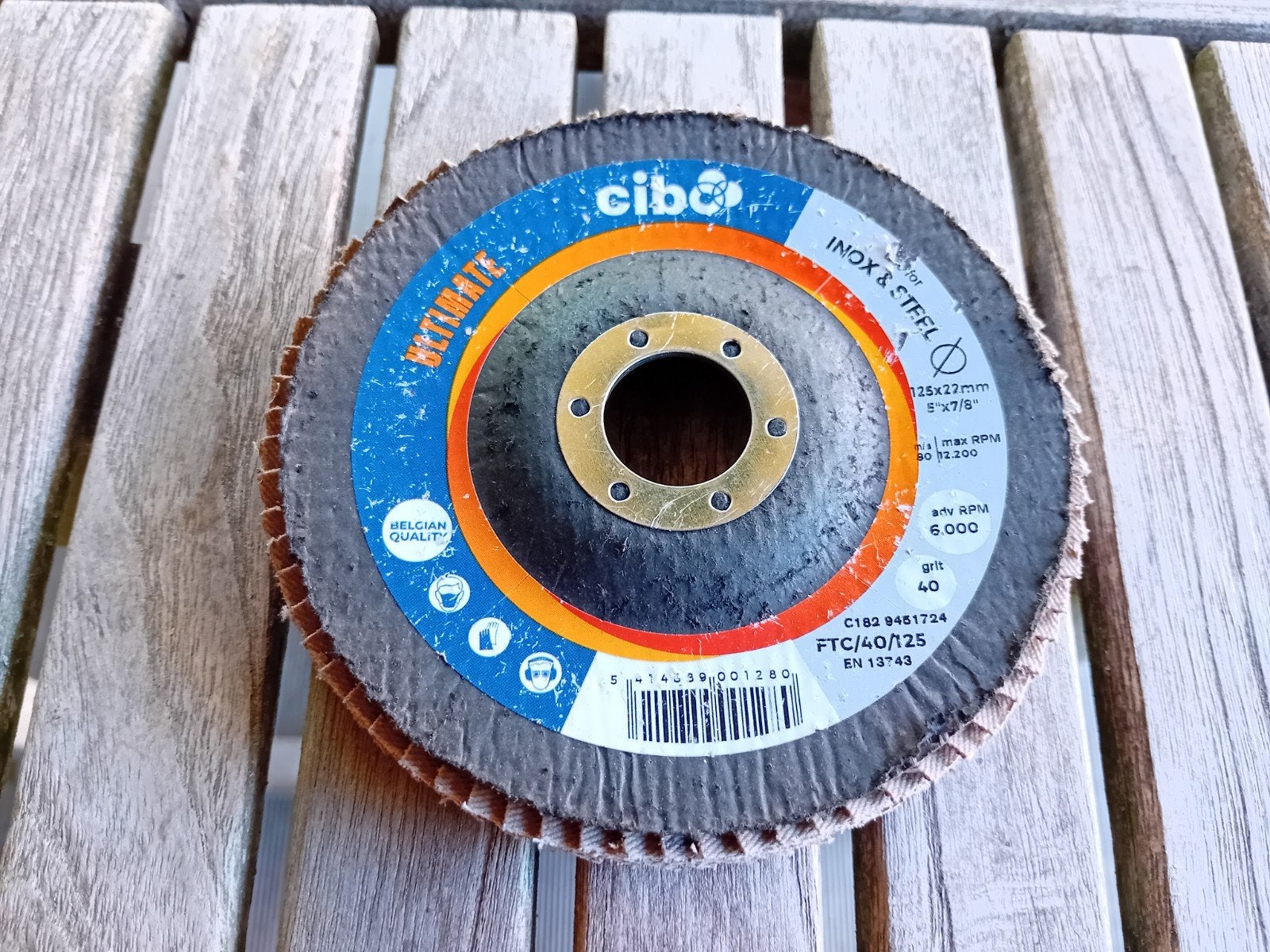 Cibo Ultimate Afbraamschijf 125mm Inox & Staal, Ophalen of Verzenden, Nieuw, Minder dan 700 watt, Overige typen