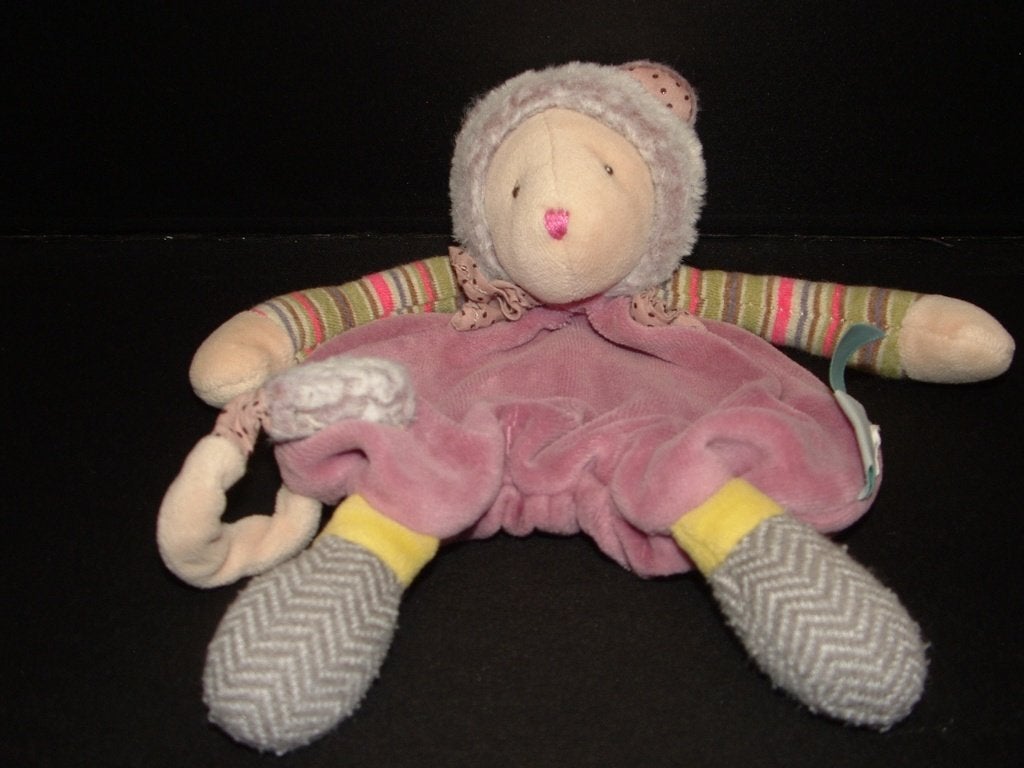 MOULIN ROTY EGEL KNUFFELDOEKJE VELOURS OUDROZE LIJFJ, Kinderen en Baby's, Ophalen of Verzenden, Nieuw, Overige typen
