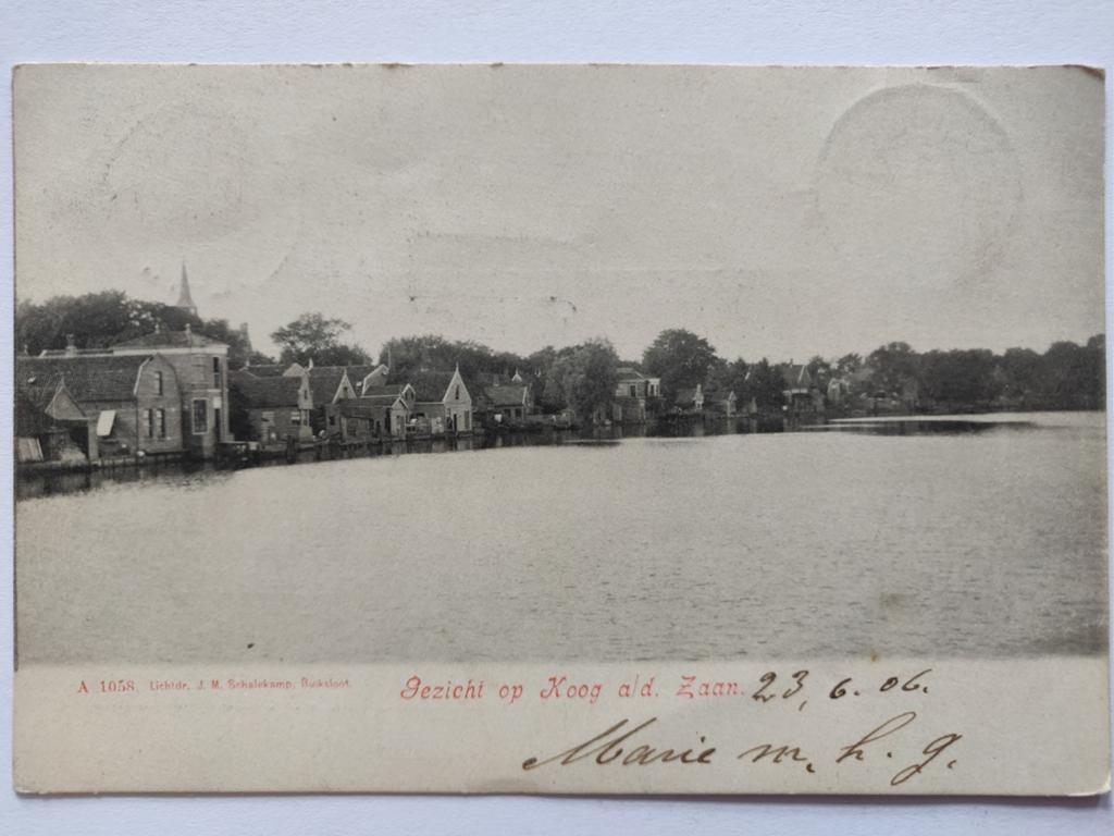 X1999 Koog aan de Zaan 1906, Ophalen of Verzenden, Voor 1920, Noord-Holland