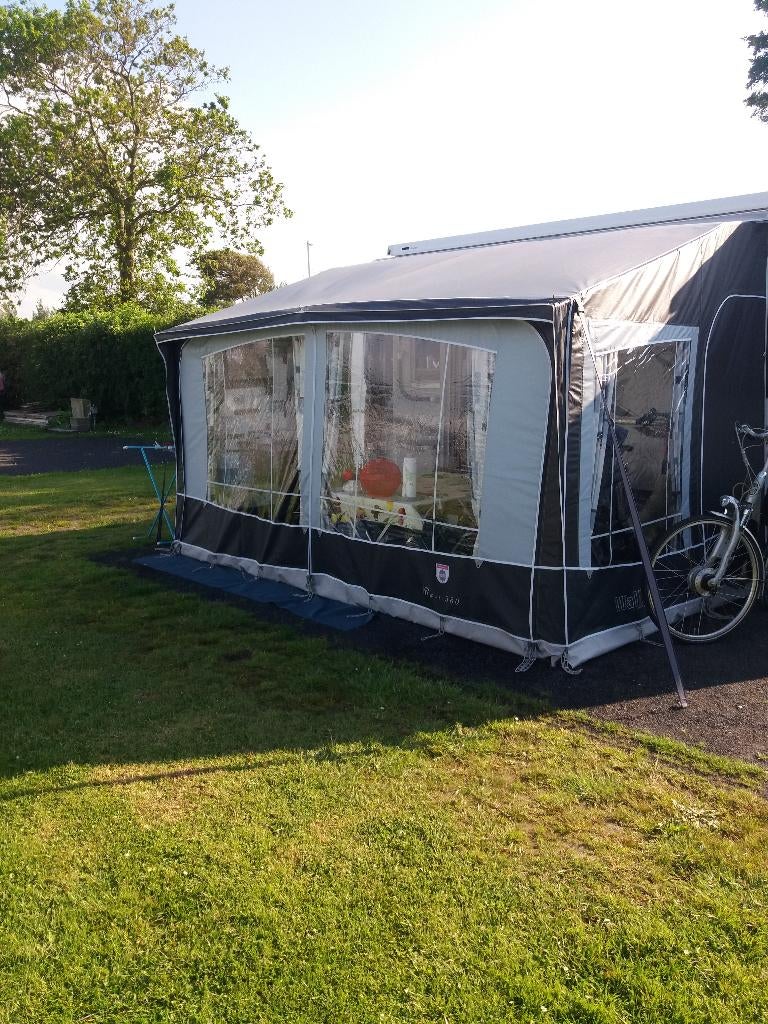 Walker deeltent 400x240 met stormbanden, tochtstrook e.d., Ophalen, Zo goed als nieuw, Ten Cate All Season 200g/m2