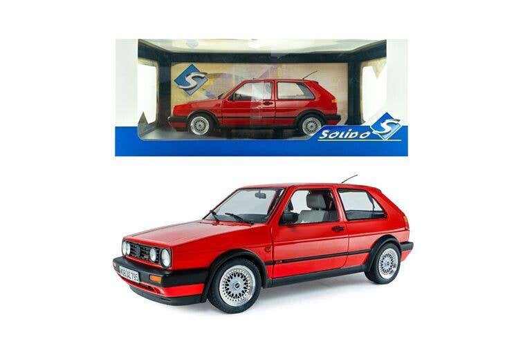 VW Golf II GTI G60 '89, rood / Solido / 1:18, Solido, Solido, Rue de L' Ecusson 2, 56120 Josselin France, Nieuw