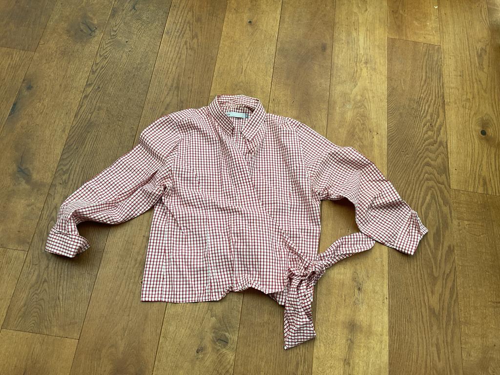 STROKE Geruite Blouse (overslag) Maat 40, Kleding | Dames, Verzenden, Zo goed als nieuw, Maat 36 (S), Rood