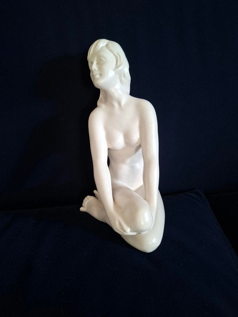 zittende vrouw flora keramiek, Ophalen of Verzenden