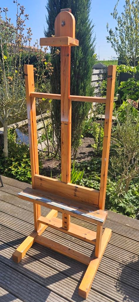 Houten schildersezel - Gebruikt, Hobby en Vrije tijd, Schilderen, Ophalen