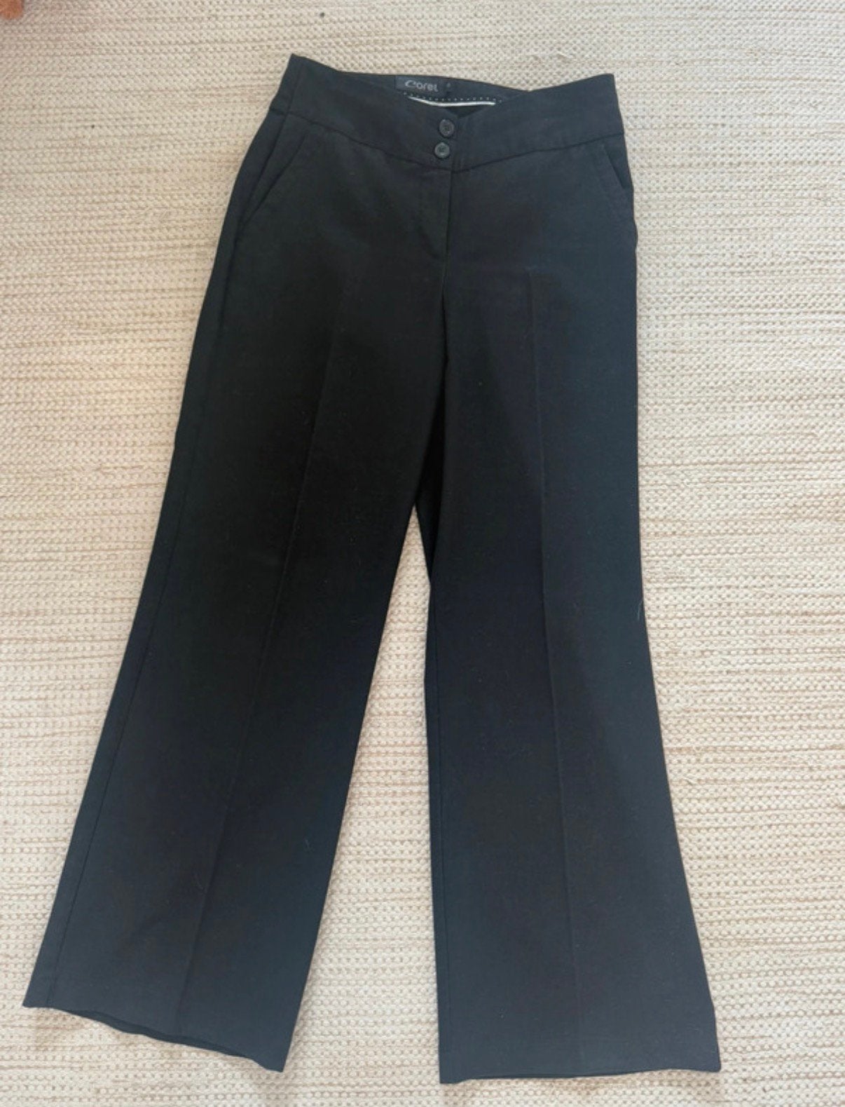 Corel zwarte broek met wijde pijpen Maat 38, Kleding | Dames, Maat 38/40 (M), Zwart, Ophalen of Verzenden, Lang