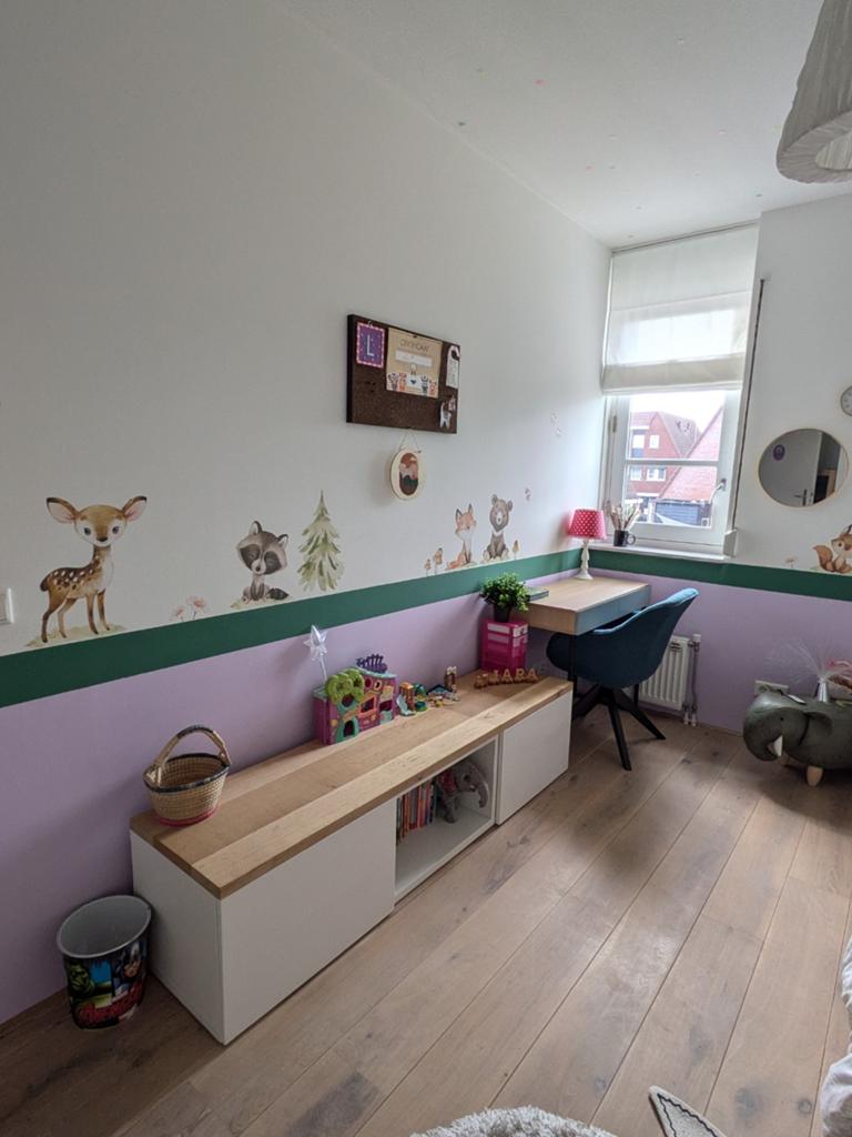 Ikea Besta tv meubel inc. echte eikenhouten blad, Kinderen en Baby's, Kinderkamer | Overige Meubels, Ophalen, Zo goed als nieuw