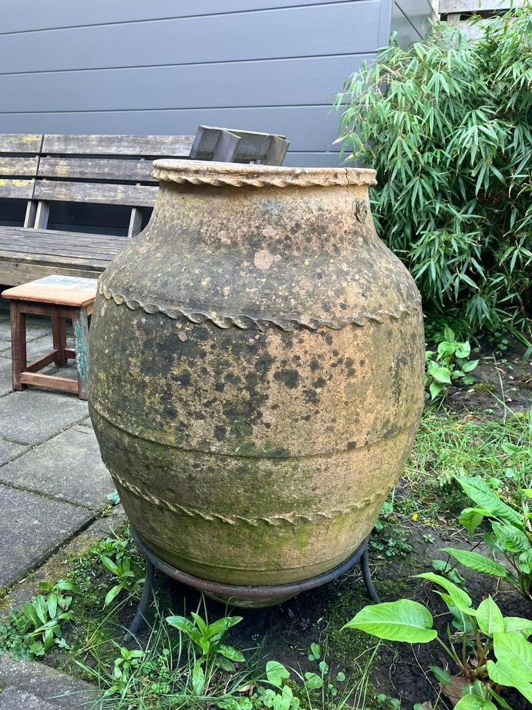 Sfeervolle toscaanse kruik aardewerk terracotta tuin terras, Ophalen, Gebruikt