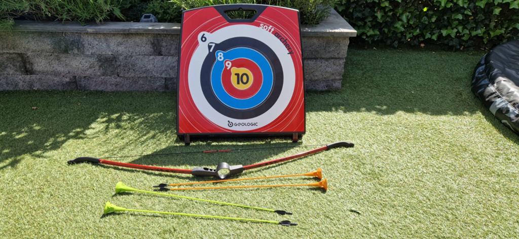 Boogschietset voor kinderen - Inklapbaar en draagbaar, Sport en Fitness, Handboogschieten, Ophalen of Verzenden, Gebruikt, Overige typen