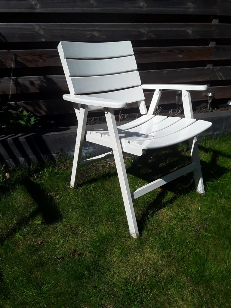4 houten stoelen van Herlag, Tuin en Terras, Tuinstoelen, Ophalen, Hout, Inklapbaar