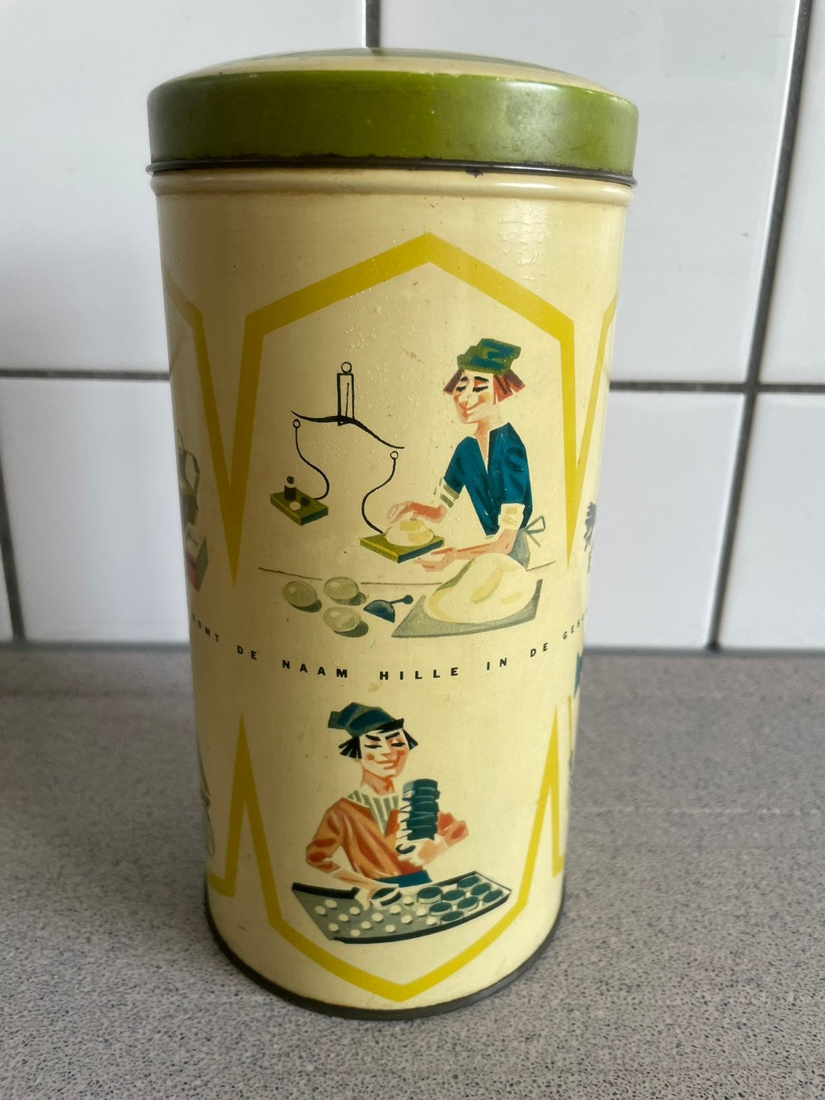 Mille beschuitblik blik vintage retro, Ophalen of Verzenden, Zo goed als nieuw, Overige