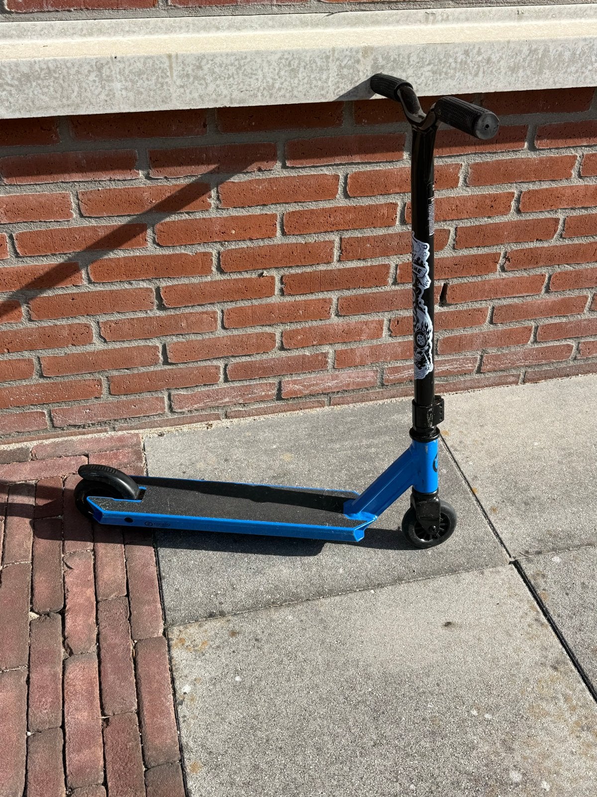 Blauwe stuntstep - Gebruikt maar in goede staat, Fietsen en Brommers, Steps, Ophalen, Gebruikt, Gewone step