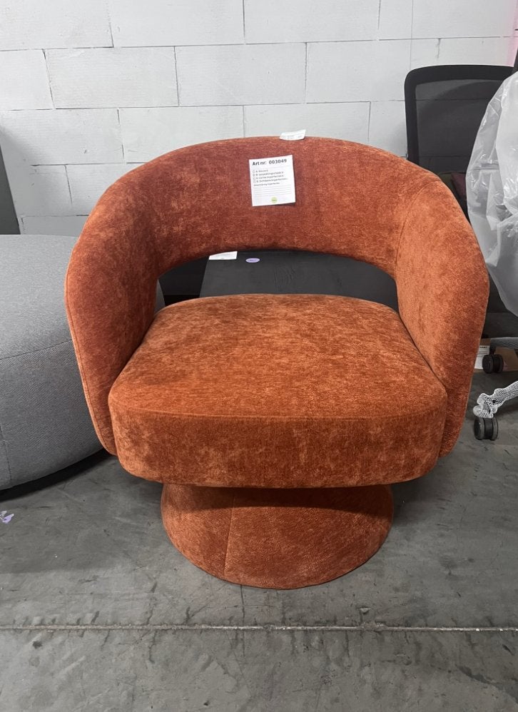Housecraft Living Charina fauteuil Oranje | Van €269, nu, Nieuw, 75 tot 100 cm, Ophalen of Verzenden, 50 tot 75 cm