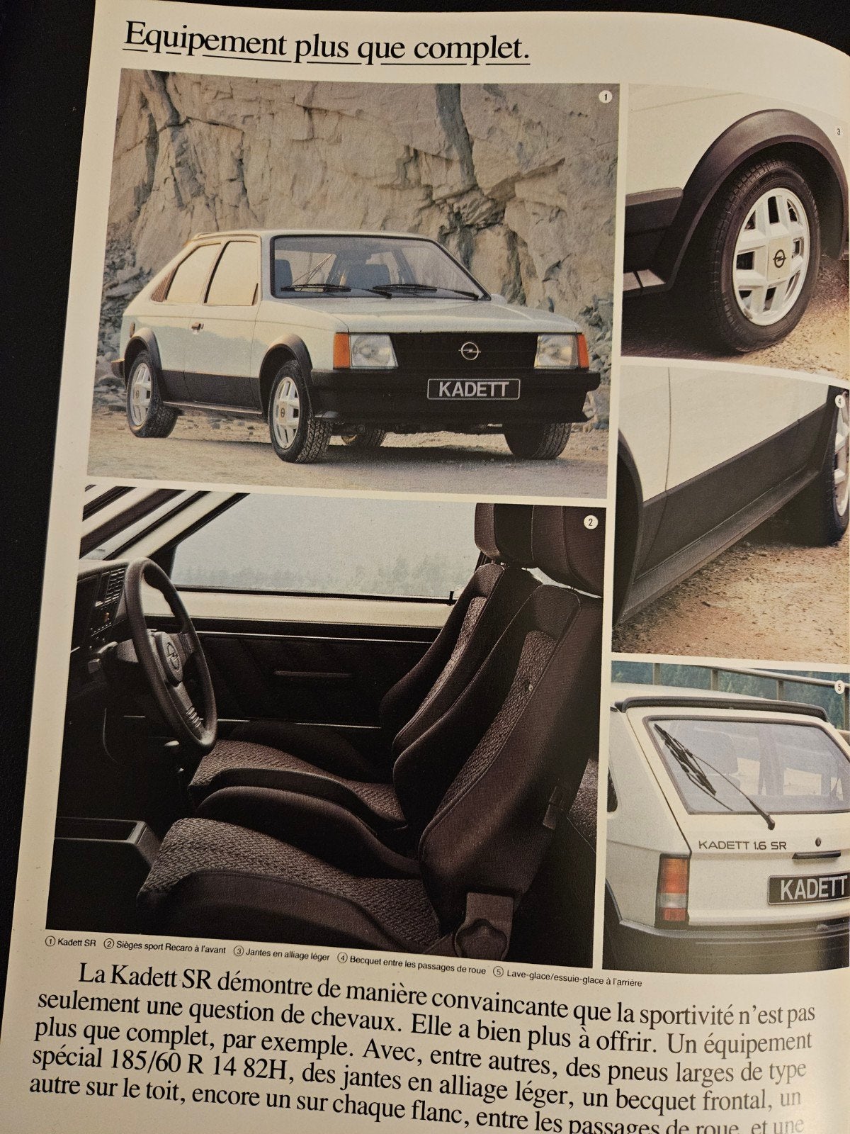 Brochure Opel Kadett SR 1983, Ophalen of Verzenden, Zo goed als nieuw, Opel