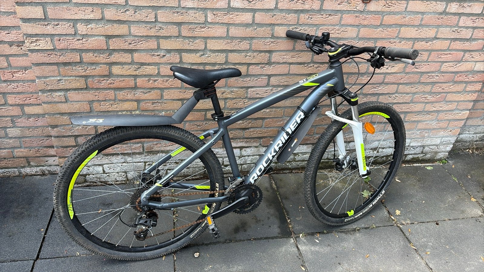 Mountainbike grijs merk : ROCKRIDER ST 520. Sporttrail., Fietsen en Brommers, Hardtail, 45 tot 49 cm, Zo goed als nieuw, Dames