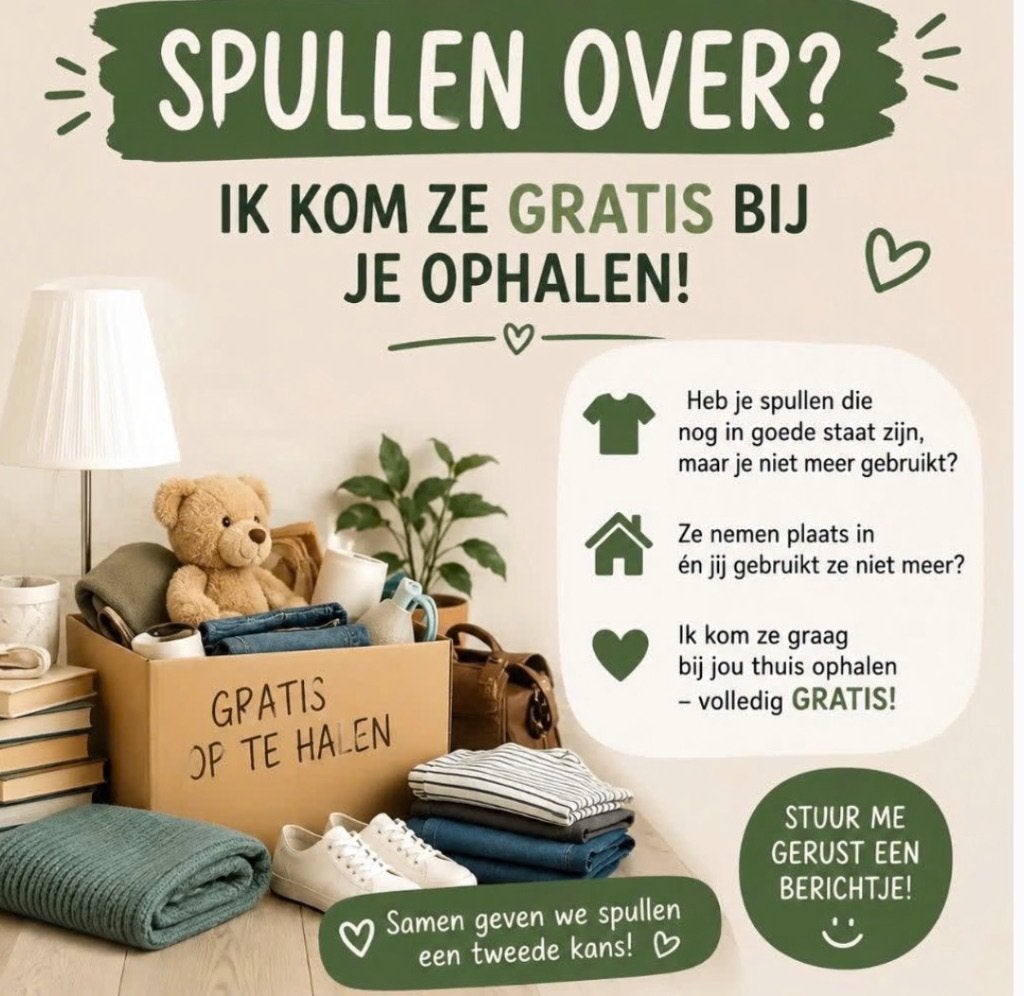 WIJ KOMEN GRATIS UW SPULLEN OF KLEREN OPHALEN, Ophalen, Nieuw