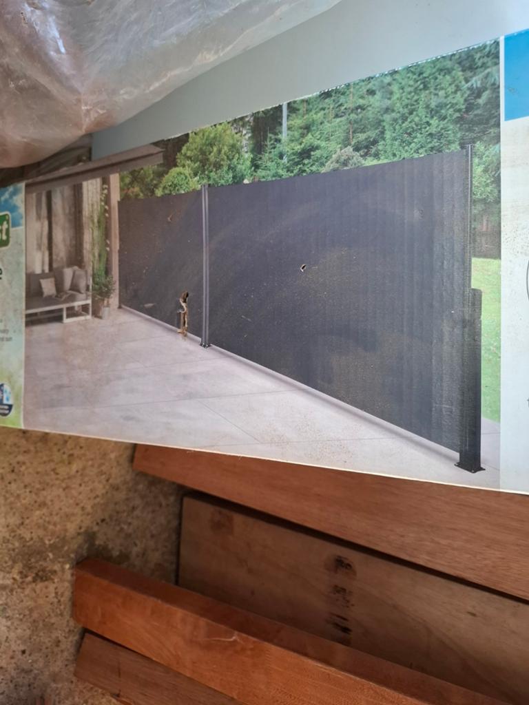 Uitschuifbaar windscherm, tuin / balkon scherm/ afscheiding, Tuin en Terras, Ophalen, Nieuw, Overige typen