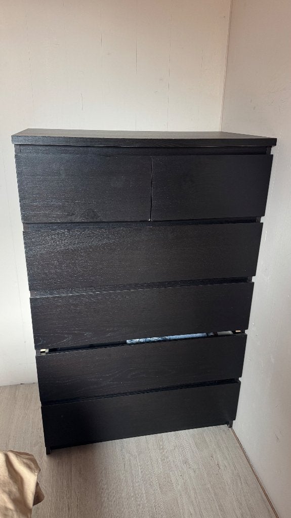 IKEA MALM kast 6 lades, Ophalen, Gebruikt, 5 laden of meer, 100 tot 150 cm