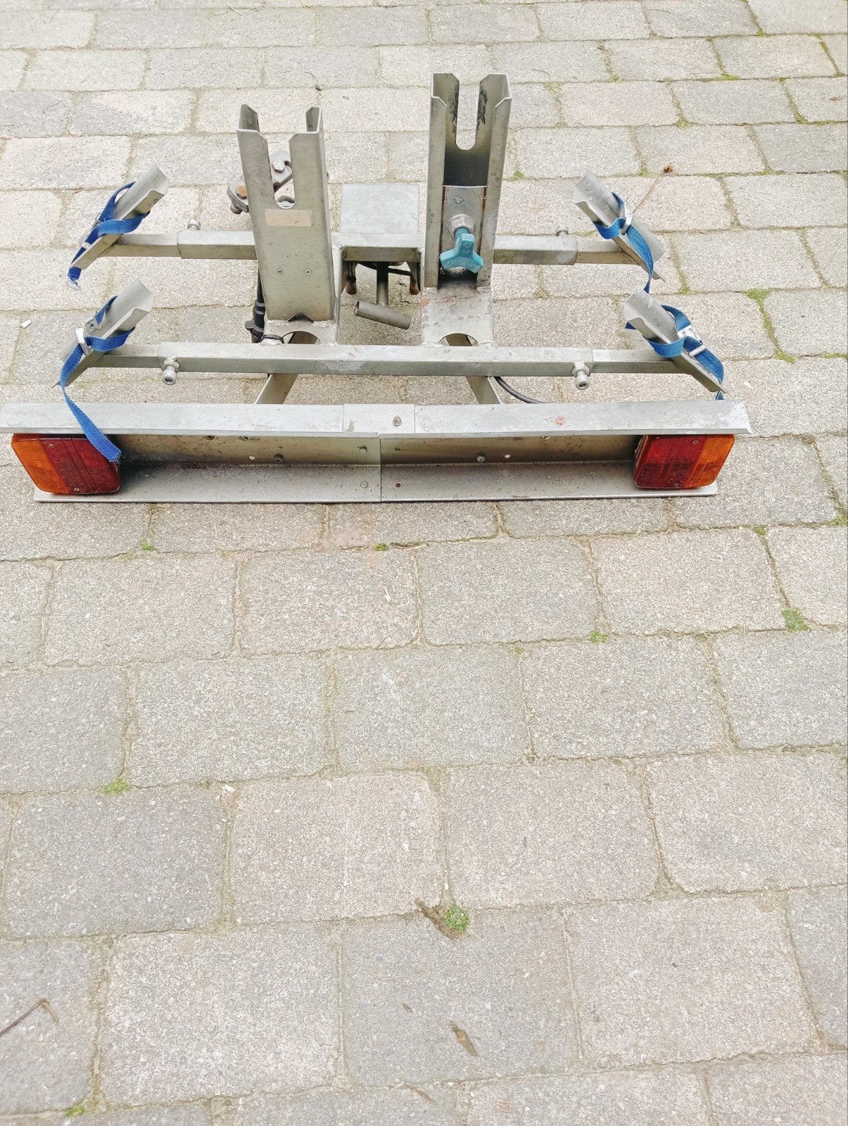Fietsendrager voor trekhaak met verlichting, Ophalen of Verzenden, Gebruikt