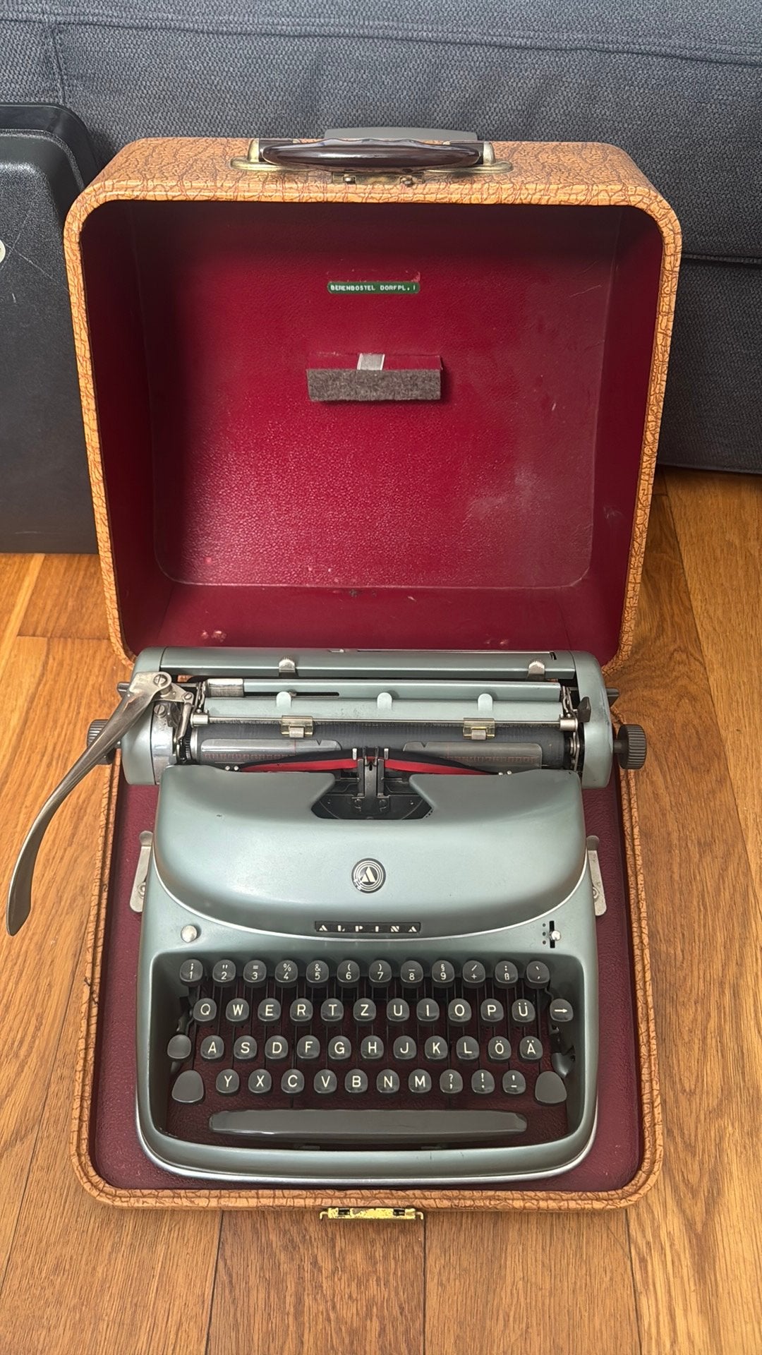 1960 Alpina SK24 typewriter excellente staat, Diversen, Typemachines, Ophalen of Verzenden