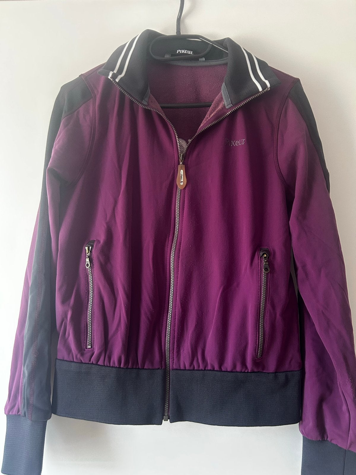 Pikeur Softshell Jas - Paars/Zwart - Maat S, Ophalen of Verzenden, Gedragen, Maat 38/40 (M), Paars