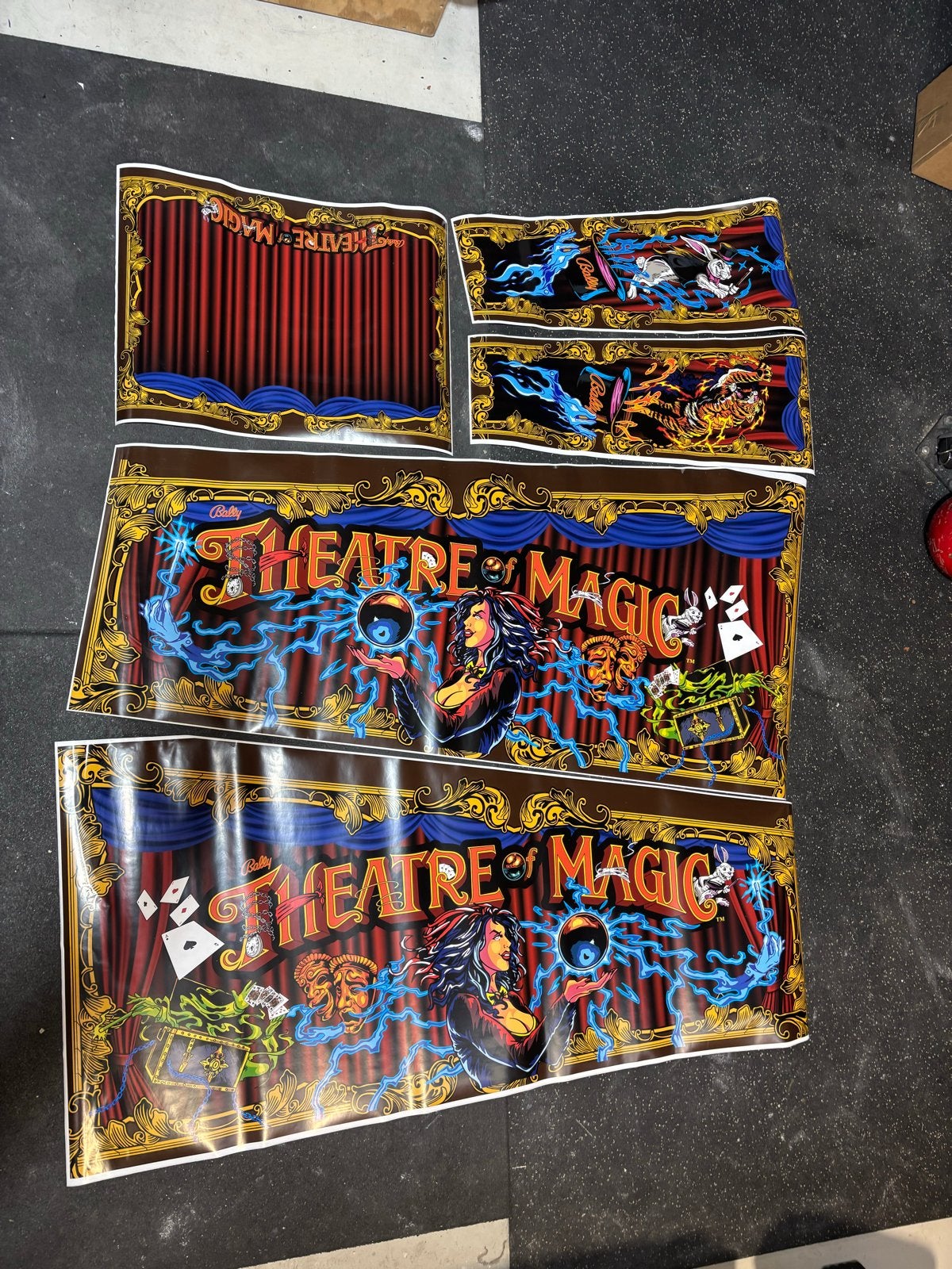 Theatre of Magic Flipperkast Kaststickers Set (5 stuks), Verzamelen, Ophalen of Verzenden, Nieuw, Overige typen