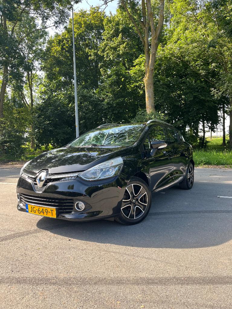 Renault Clio 0.9 TCE 90 Estate 2016 Zwart, Auto's, Voorwielaandrijving, Stof, Zwart, 580 kg