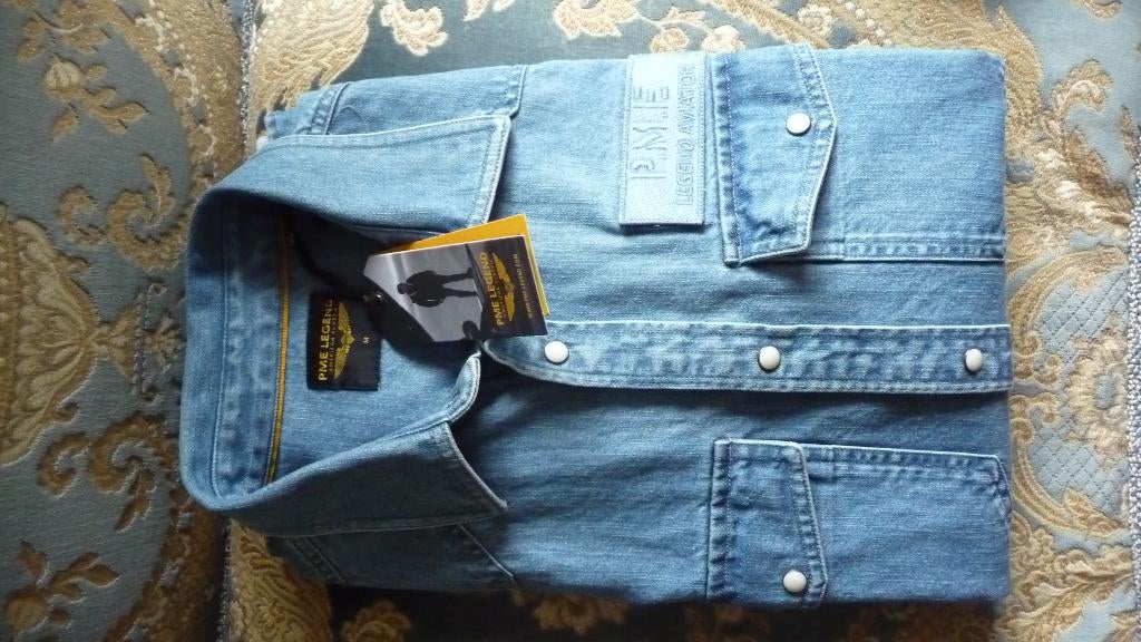 PME Legend Aviator  - M Spijkerblouse, Kleding | Heren, Overhemden, Blauw, Nieuw, Pme Legend, Halswijdte 39/40 (M)