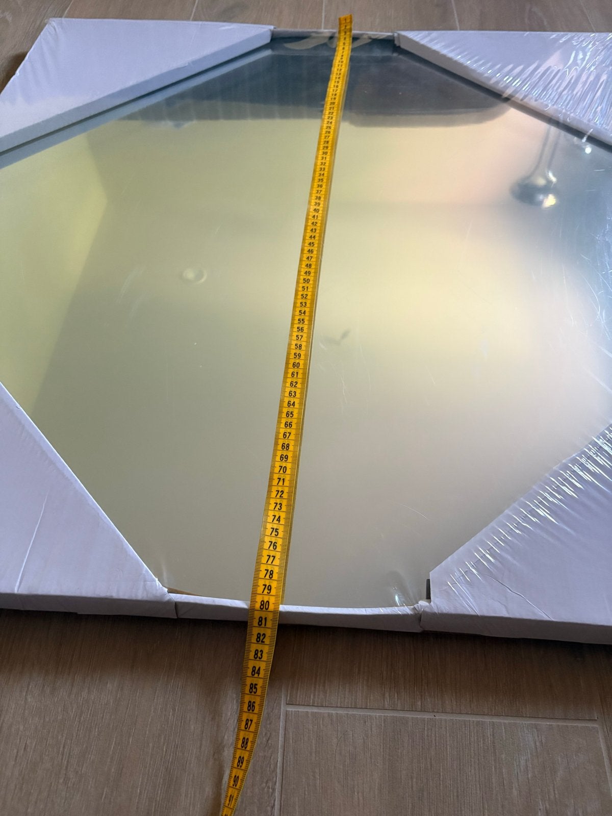 Ronde spiegel - Nieuw in verpakking, Ophalen, Rond, Nieuw, 75 tot 100 cm