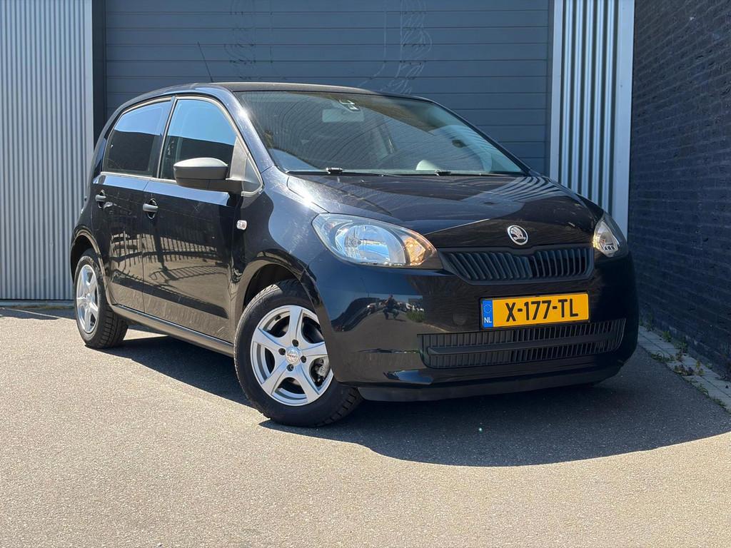Skoda Citigo 1.0 Ambition Automaat, Auto's, Stof, Gebruikt, Zwart, Bedrijf