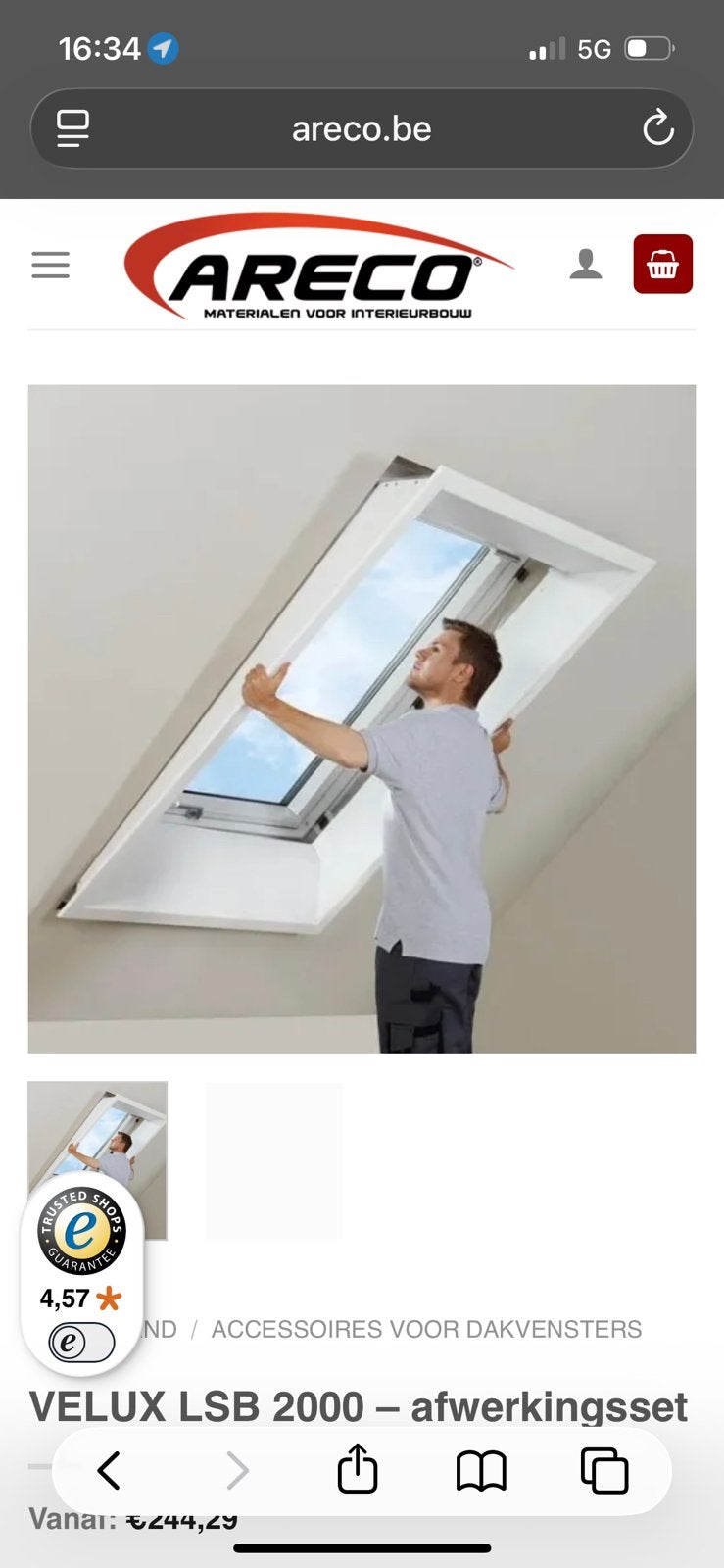 Velux dakraam afwerklijst, Ophalen, Nieuw