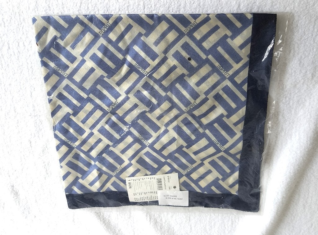 Vintage - 100% zijden bandana - Esprit ~55 cm - voor dames, Ophalen of Verzenden, Zo goed als nieuw