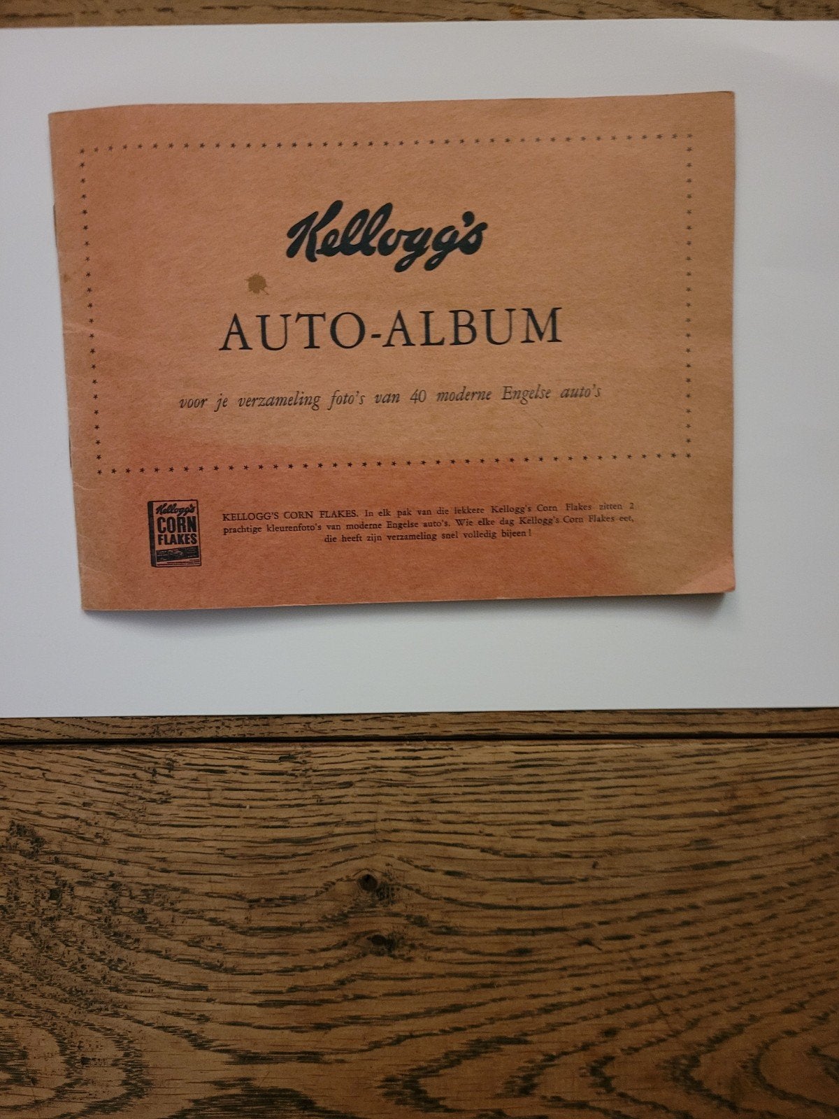 Kellogg's Auto-Album: 40 Moderne Engelse Auto's, Ophalen of Verzenden, Gelezen, Plaatjesalbum