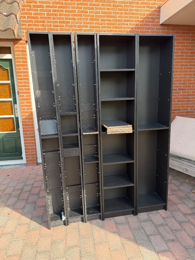 Billy boekenkast Ikea (5stuks), Huis en Inrichting, Kasten | Boekenkasten, Ophalen, Met plank(en), 200 cm of meer, 50 tot 100 cm