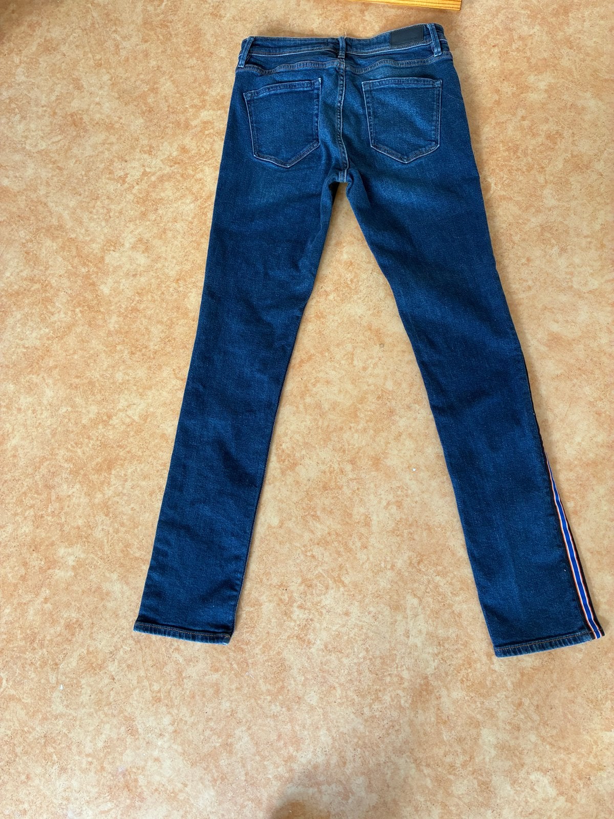 S.Oliver Betsy Slim Fit Jeans W38 L32 met zijstreep, Ophalen of Verzenden, Zo goed als nieuw, Blauw, W30 - W32 (confectie 38/40)