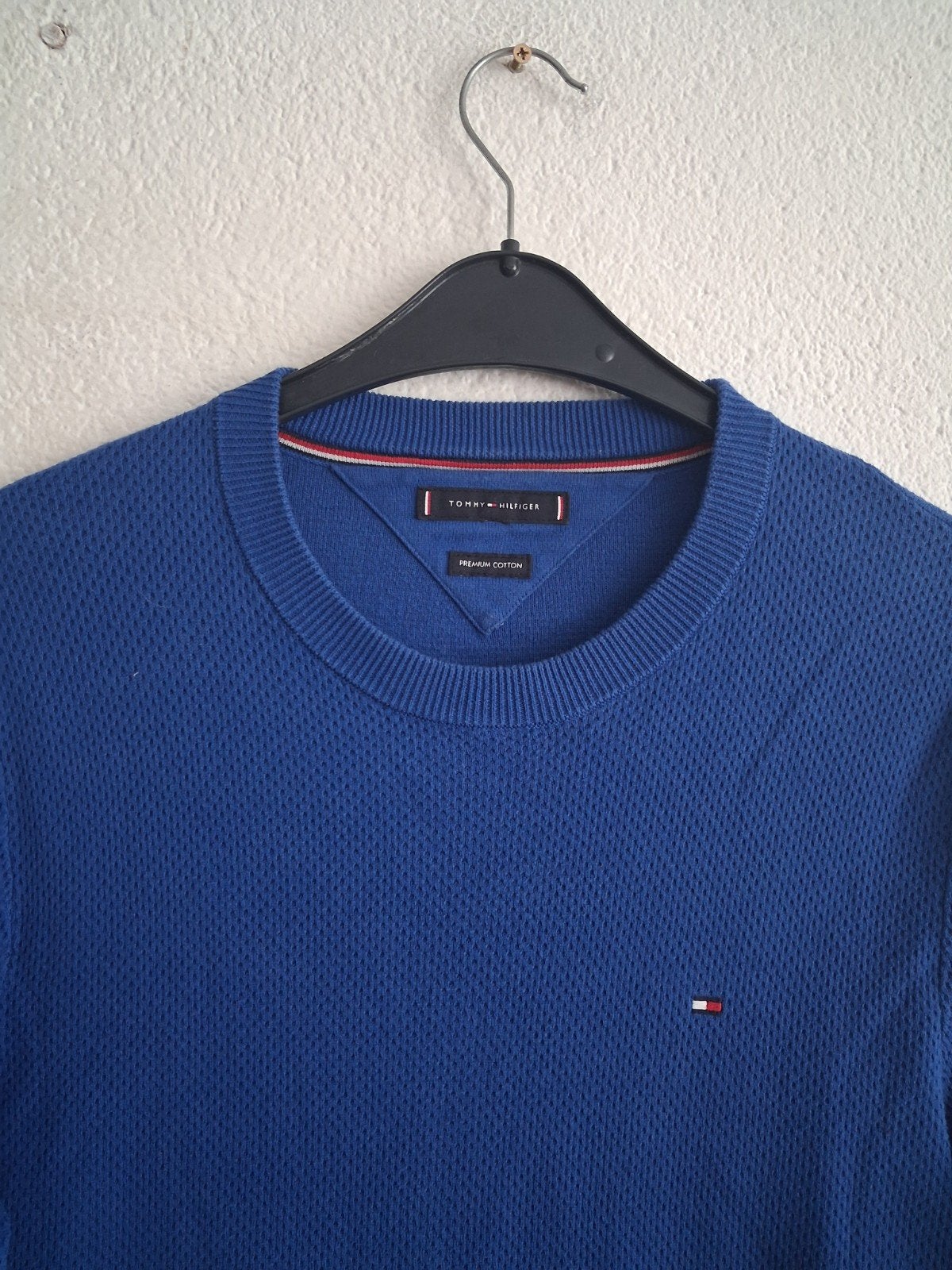 Tommy Hilfiger Trui Blauw - Maat M, Kleding | Heren, Truien en Vesten, Tommy Hilfiger, Ophalen of Verzenden, Zo goed als nieuw