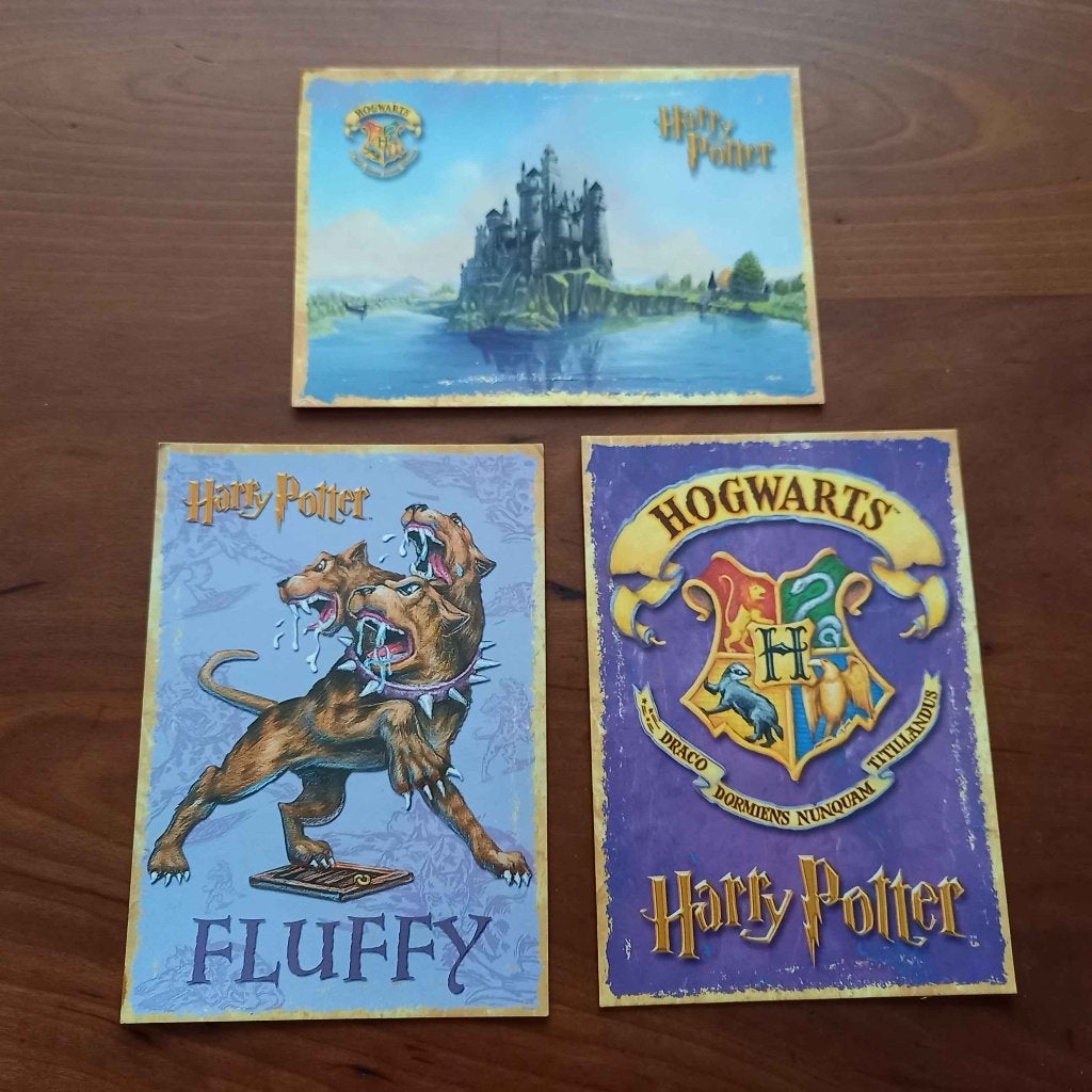 3x Harry Potter ansichtkaarten, Verzamelen, Harry Potter, Ophalen of Verzenden, Zo goed als nieuw, Overige typen